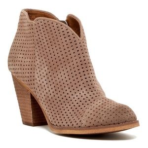 Susina Stevie Perforated Suede Booties